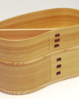 Premium Quality Akita Cedar Handicraft MAGEWAPPA Stacked Hango Bento-Box Lunch Box