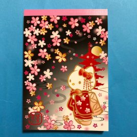 Hello Kitty Maiko Memo Pad Two Designs (50 + 50) Sheets Blk Limited in Kyoto