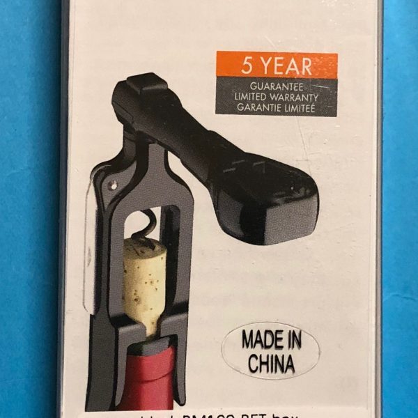 LE CREUSET Self Pulling Corkscrew Effortless Wine Opener with Foil