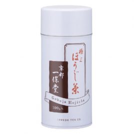 F/S Japanese Ippodo Gokujyo Hojicha Premium Quality Roasted Tea Large Can 100g