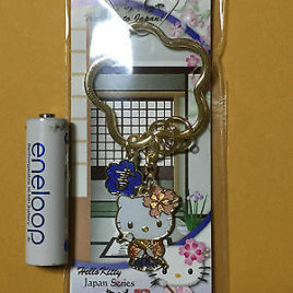 F/S Hello Kitty Japanese Style Calligraphy Key Holder from Japan