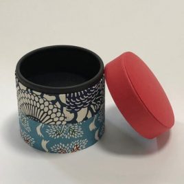 F/S Handicraft Circle Paper Box Yuzen Traditional Dyeing Paper Suzuki Shofudo B