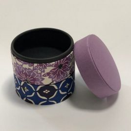 F/S Handicraft Circle Paper Box Yuzen Traditional Dyeing Paper Suzuki Shofudo E