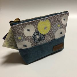seisuke88 Canvas and Nylon Cloth Combination Pouch from Kyoto Japan