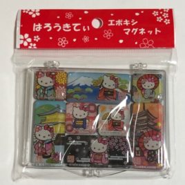 F/S Hello Kitty Japanese Kimono Kitchen Magnet 8pcs Cute Kawaii from Kyoto Japan