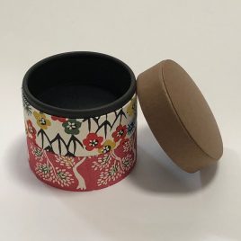 F/S Handicraft Circle Paper Box Yuzen Traditional Dyeing Paper Suzuki Shofudo A