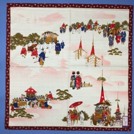 Beautiful Wrapping Cloth Kyoto Three Major Festival Cotton 100% Kyoto Japan