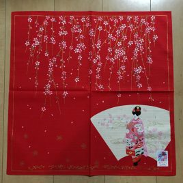 Japanese MAIKO Beautiful Wrapping Cloth Cotton 100% from Kyoto Japan