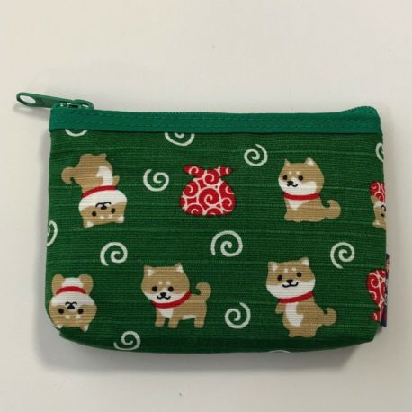 Cute Kawaii Japanese Shiba Inu Dog Coin Card Case Green ...