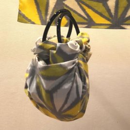 Two Black Rings for Strawberry Bag using Japanese Furoshiki Wrapping Cloth