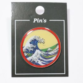 Pins Japanese Hokusai Ukiyoe Grate Wave shipped from Kyoto Japan