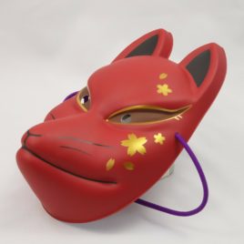 Japanese Fushimi Inari Red Fox OMEN Mask Interior Display Cosplay Japan