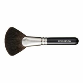 F/S Hakuhodo F3131 Ougi Short and Fan Shaped Makeup Brush Kyoto Japan