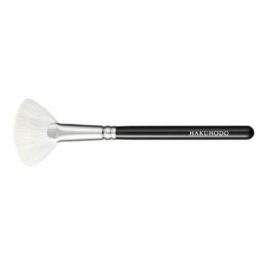 F/S Hakuhodo F6111 Ougi Short and Fan shaped Makeup Brush Kyoto Japan
