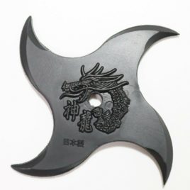 Japanese Ninja Shinobi Rubber Shuriken Sword in Palm Throwing Star Spiral Knife
