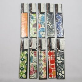 Handicraft Bookmark Japanese Paper Yuzen Dyeing Pattern with Kyoto Braid
