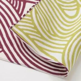 Japanese Furoshiki Double Side Wrapping Cloth Purple and Green Kyoto Japan