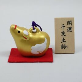 Japanese Shimogamo Shrine Year 2021 Oriental Zodiac Ox Ornament Gold Color Japan