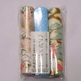 Handicraft Hair Pin Case 3pcs Set Yuzen Dyeing Paper Kyoto Suzuki Shofudo C