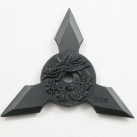 Japanese Ninja Shinobi Rubber Shuriken Sword in Palm Throwing Triangle Knife