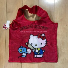 Hello Kitty Cute Kawaii Compact Eco Bag Baseball Kitty Japan