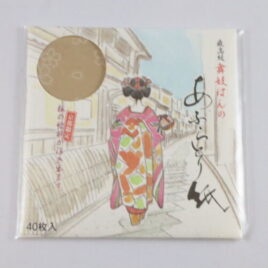 Face Oil Blotting Paper Maiko Lady in Kyoto Cityscape Aburatorigami 40sheets