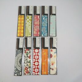 Handicraft Bookmark Japanese Paper Yuzen Dyeing Pattern with Kyoto Braid