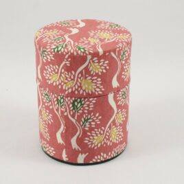 Handicraft Tea Can Yuzen Traditional Dyeing Paper S Kyoto Suzuki Shofudo A