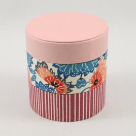 Handicraft Circle Paper Box Yuzen Traditional Dyeing Paper Suzuki Shofudo E