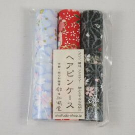 Handicraft Hair Pin Case 3pcs Set Yuzen Dyeing Paper Kyoto Suzuki Shofudo E