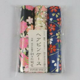 Handicraft Hair Pin Case 3pcs Set Yuzen Dyeing Paper Kyoto Suzuki Shofudo F