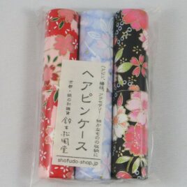 Handicraft Hair Pin Case 3pcs Set Yuzen Dyeing Paper Kyoto Suzuki Shofudo G