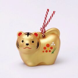 Japanese Year 2022 Oriental Zodiac Cute Tiger Bell Pottery Ornament Happiness I