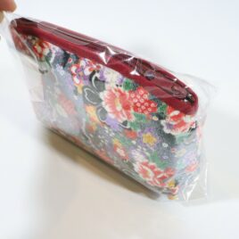 Japanese Chirimen Kimono Crepe Fabric Pouch Cute Kawaii Kyoto Japan A