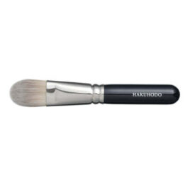 Hakuhodo I519 Hand Crafted Makeup Foundation Brush Round & Flat from Kyoto