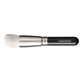 Hakuhodo I5603 Hand Crafted Makeup Powder & Liquid Brush Rd & Agld Duo from Kyoto