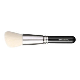 Hakuhodo I6423N Hand Crafted Makeup Powder Brush Round & Angled Short