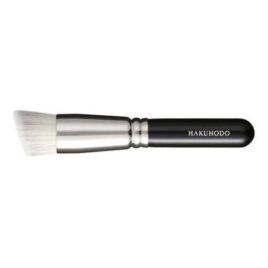 Hakuhodo I5555 Hand Crafted Makeup Powder & Liquid Brush Rd & Agld Duo from Kyoto