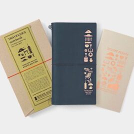 Traveler’s Factory Kyoto Limited Edition Traveler’s Notebook Blue Leather Cover