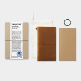 Traveler’s Factory Traveler’s Notebook Regular Size Camel Leather Covered JAPAN