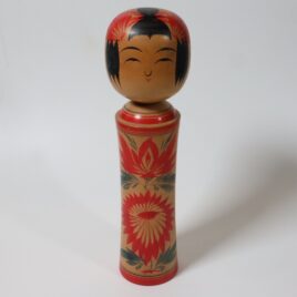 Japanese Vintage Kokeshi Doll Wahei Sugawara 9.8inch 25cm Naruko Kokeshi