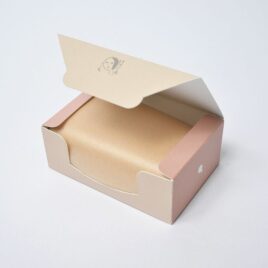 Yojiya Aburatorigami Face Oil Blotting Paper 200 sheets in Beige Box from Kyoto