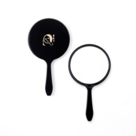 Yojiya Cosmetic Round Hand Mirror Black Diameter 5.5cm 2.16″ from Kyoto Japan
