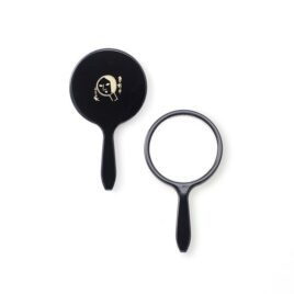Yojiya Cosmetic Round Hand Mirror Black Diameter 4.2cm 1.65″ from Kyoto Japan