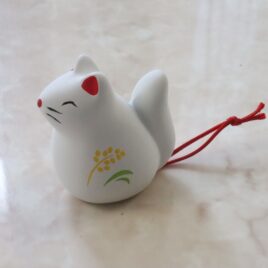 Fushimi Inari Araki Shrine White Fox Cute Ornament with Omikuji Fortune-Telling