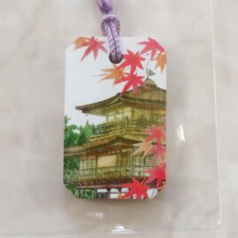 Kyoto Kinkakuji Temple Golden Pavilion Beautiful Strap Autumn made of Bamboo