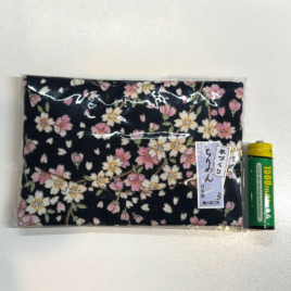 Japanese Chirimen Cloth Tissue Paper Holder with Tissue Paper