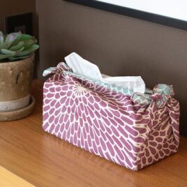 Japanese Furoshiki Chrysanthemum Double Side Wrapping Cloth Celadon and Violet