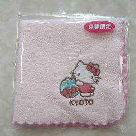 Hello Kitty Cute Embroidery Hand Towel Cotton 100% Limited in Kyoto