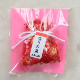 Chirimen Kimono Crepe Fabric Sachet Kaori Bukuro Rose Cute Kawaii Kyoto Japan C